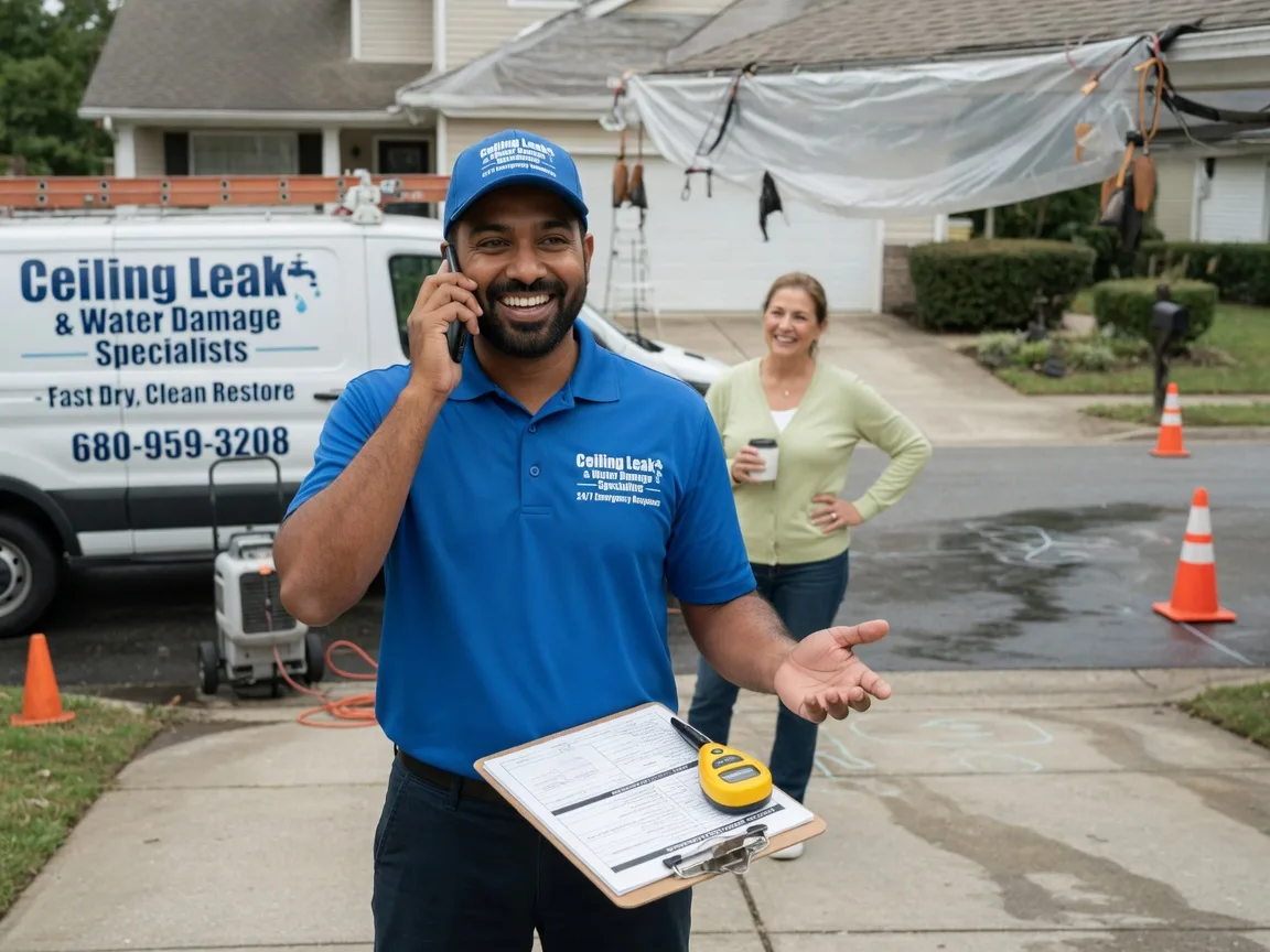 Ceiling Leak Cleanup Yale, OK FAQs